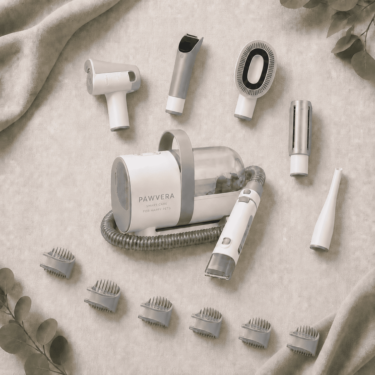 PAWVERA ProGroom™ | 5-in-1 Pet Grooming Vacuum Kit