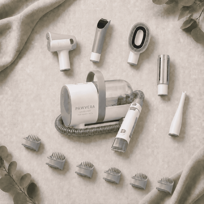 PAWVERA ProGroom™ | 5-in-1 Pet Grooming Vacuum Kit