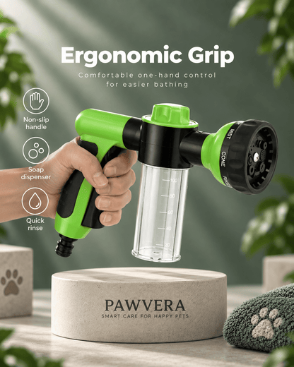 Pawvera WashJet™ | 8-in-1 Dog Bathing & Shampoo Sprayer