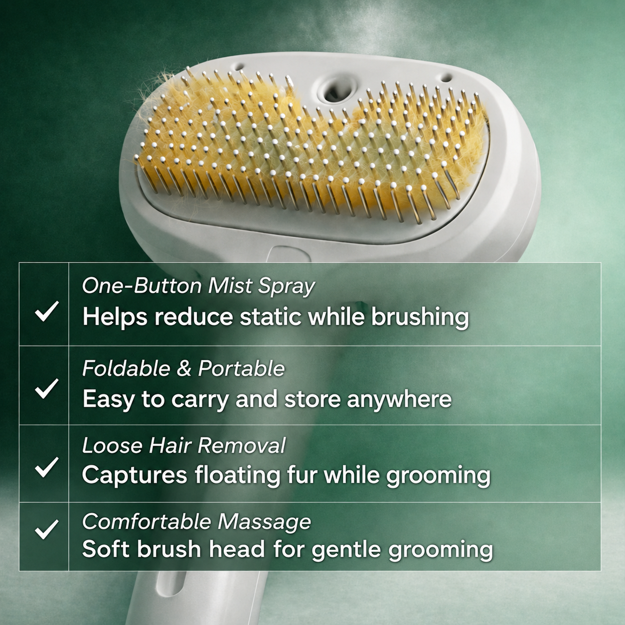 Pawvera MistCare™ 3-in-1 Pet Grooming Brush