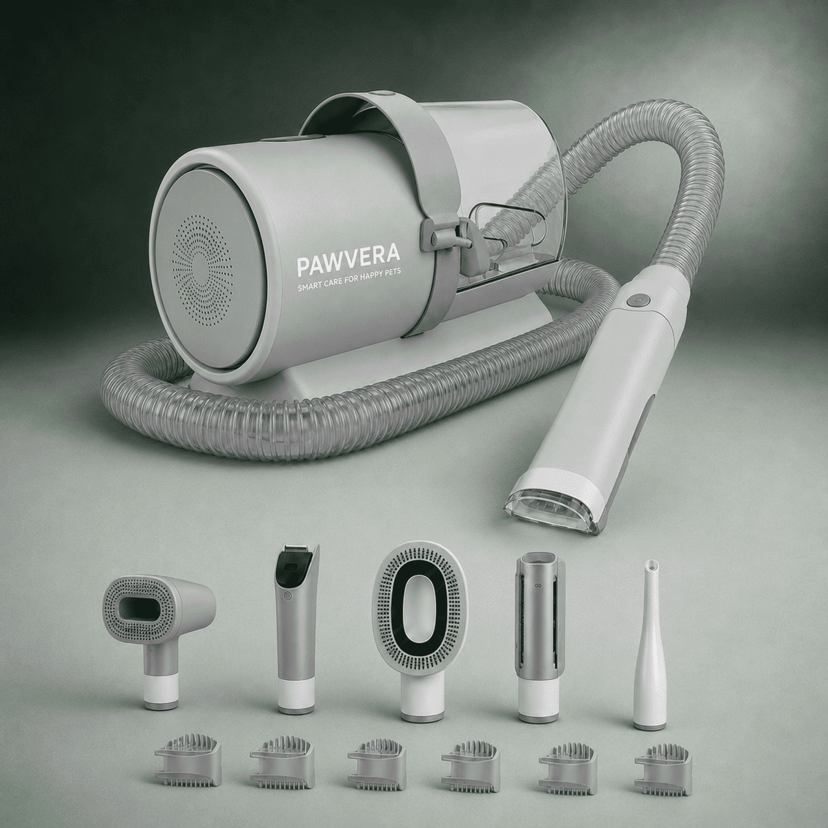 PAWVERA ProGroom™ | 5-in-1 Pet Grooming Vacuum Kit